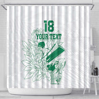 Custom Cricket South Africa Shower Curtain Proteas Go Champion White Version - Wonder Print Shop