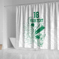 Custom Cricket South Africa Shower Curtain Proteas Go Champion White Version - Wonder Print Shop