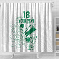 Custom Cricket South Africa Shower Curtain Proteas Go Champion White Version - Wonder Print Shop
