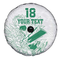 Custom Cricket South Africa Spare Tire Cover Proteas Go Champion White Version - Wonder Print Shop