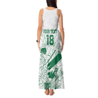 Custom Cricket South Africa Tank Maxi Dress Proteas Go Champion White Version - Wonder Print Shop