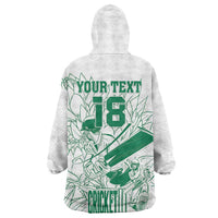 Custom Cricket South Africa Wearable Blanket Hoodie Proteas Go Champion White Version - Wonder Print Shop