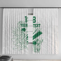 Custom Cricket South Africa Window Curtain Proteas Go Champion White Version - Wonder Print Shop