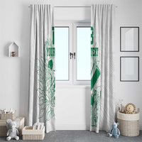 Custom Cricket South Africa Window Curtain Proteas Go Champion White Version - Wonder Print Shop