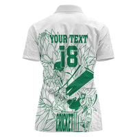 Custom Cricket South Africa Women Polo Shirt Proteas Go Champion White Version - Wonder Print Shop