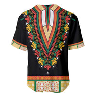 Africa Dashiki Baseball Jersey Embroidery Neckline Floral Pattern - Wonder Print Shop