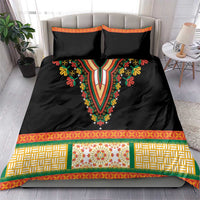 Africa Dashiki Bedding Set Embroidery Neckline Floral Pattern - Wonder Print Shop