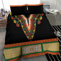 Africa Dashiki Bedding Set Embroidery Neckline Floral Pattern - Wonder Print Shop