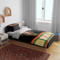 Africa Dashiki Bedding Set Embroidery Neckline Floral Pattern - Wonder Print Shop