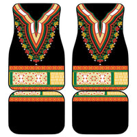 Africa Dashiki Car Mats Embroidery Neckline Floral Pattern - Wonder Print Shop