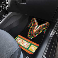 Africa Dashiki Car Mats Embroidery Neckline Floral Pattern - Wonder Print Shop