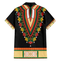 Africa Dashiki Hawaiian Shirt Embroidery Neckline Floral Pattern - Wonder Print Shop