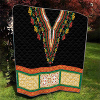 Africa Dashiki Quilt Embroidery Neckline Floral Pattern - Wonder Print Shop