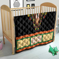 Africa Dashiki Quilt Embroidery Neckline Floral Pattern - Wonder Print Shop