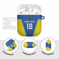 Custom West Knights of Yorkshire AirPods Case Skate Hard Hit Harder Blue Version - Wonder Print Shop