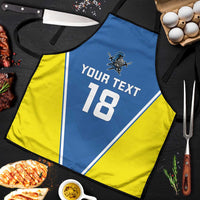 Custom West Knights of Yorkshire Apron Skate Hard Hit Harder Blue Version - Wonder Print Shop