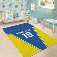 Custom West Knights of Yorkshire Area Rug Skate Hard Hit Harder Blue Version - Wonder Print Shop