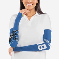 Custom West Knights of Yorkshire Arm Sleeves Skate Hard Hit Harder Blue Version - Wonder Print Shop