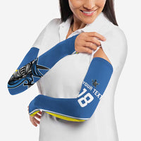 Custom West Knights of Yorkshire Arm Sleeves Skate Hard Hit Harder Blue Version - Wonder Print Shop