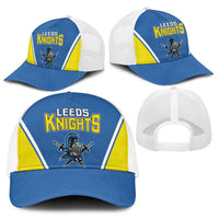 West Knights of Yorkshire Baseball Net Cap Skate Hard Hit Harder Blue Version - Wonder Print Shop