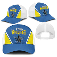 West Knights of Yorkshire Baseball Net Cap Skate Hard Hit Harder Blue Version - Wonder Print Shop