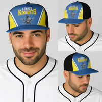 West Knights of Yorkshire Baseball Net Cap Skate Hard Hit Harder Blue Version - Wonder Print Shop