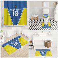 Custom West Knights of Yorkshire Bathroom Set Skate Hard Hit Harder Blue Version - Wonder Print Shop