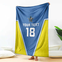 Custom West Knights of Yorkshire Blanket Skate Hard Hit Harder Blue Version - Wonder Print Shop