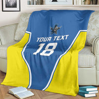 Custom West Knights of Yorkshire Blanket Skate Hard Hit Harder Blue Version - Wonder Print Shop