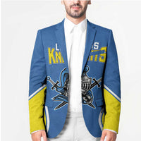 Custom West Knights of Yorkshire Blazer Skate Hard Hit Harder Blue Version - Wonder Print Shop