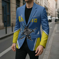 Custom West Knights of Yorkshire Blazer Skate Hard Hit Harder Blue Version - Wonder Print Shop