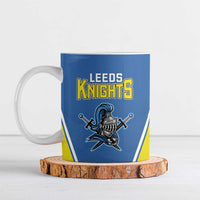 Custom West Knights of Yorkshire Ceramic Mug Skate Hard Hit Harder Blue Version - Wonder Print Shop
