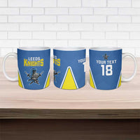 Custom West Knights of Yorkshire Ceramic Mug Skate Hard Hit Harder Blue Version - Wonder Print Shop