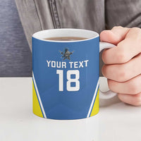 Custom West Knights of Yorkshire Ceramic Mug Skate Hard Hit Harder Blue Version - Wonder Print Shop