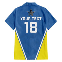 Custom West Knights of Yorkshire Family Matching Off Shoulder Maxi Dress and Hawaiian Shirt Skate Hard Hit Harder Blue Version - Wonder Print Shop