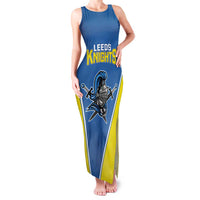 Custom West Knights of Yorkshire Family Matching Tank Maxi Dress and Hawaiian Shirt Skate Hard Hit Harder Blue Version - Wonder Print Shop