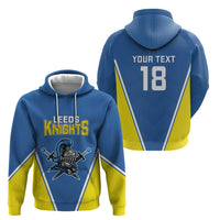 Custom West Knights of Yorkshire Hoodie Skate Hard Hit Harder Blue Version - Wonder Print Shop