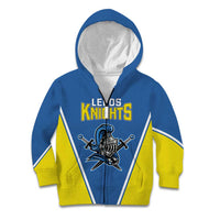 Custom West Knights of Yorkshire Kid Hoodie Skate Hard Hit Harder Blue Version - Wonder Print Shop