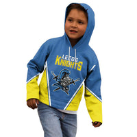 Custom West Knights of Yorkshire Kid Hoodie Skate Hard Hit Harder Blue Version - Wonder Print Shop