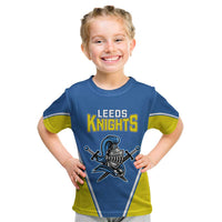 Custom West Knights of Yorkshire Kid T Shirt Skate Hard Hit Harder Blue Version - Wonder Print Shop