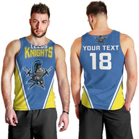 Custom West Knights of Yorkshire Men Tank Top Skate Hard Hit Harder Blue Version - Wonder Print Shop