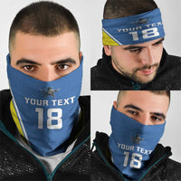 Custom West Knights of Yorkshire Neck Gaiter Skate Hard Hit Harder Blue Version - Wonder Print Shop