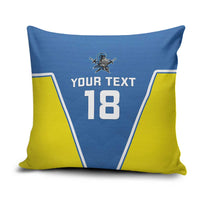 Custom West Knights of Yorkshire Pillow Cover Skate Hard Hit Harder Blue Version - Wonder Print Shop