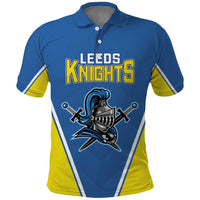 Custom West Knights of Yorkshire Polo Shirt Skate Hard Hit Harder Blue Version - Wonder Print Shop