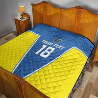 Custom West Knights of Yorkshire Quilt Skate Hard Hit Harder Blue Version - Wonder Print Shop