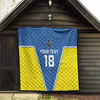 Custom West Knights of Yorkshire Quilt Skate Hard Hit Harder Blue Version - Wonder Print Shop