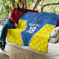 Custom West Knights of Yorkshire Quilt Skate Hard Hit Harder Blue Version - Wonder Print Shop