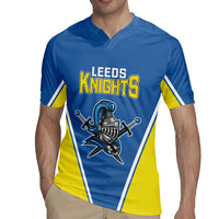 Custom West Knights of Yorkshire Rugby Jersey Skate Hard Hit Harder Blue Version - Wonder Print Shop