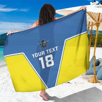 Custom West Knights of Yorkshire Sarong Skate Hard Hit Harder Blue Version - Wonder Print Shop