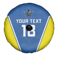 Custom West Knights of Yorkshire Spare Tire Cover Skate Hard Hit Harder Blue Version - Wonder Print Shop